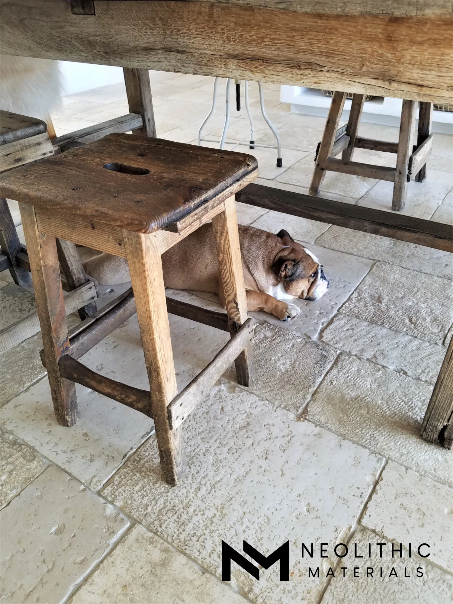 Antique Italian Limestone Flooring - Image 6